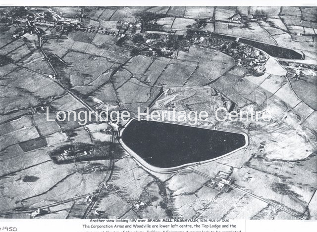 715 - Aerial View - Spade Mill Reservoir - 1950
